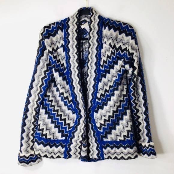 Chicos cardigan sweater large wool mohair multi color stripe so soft - Picture 1 of 10